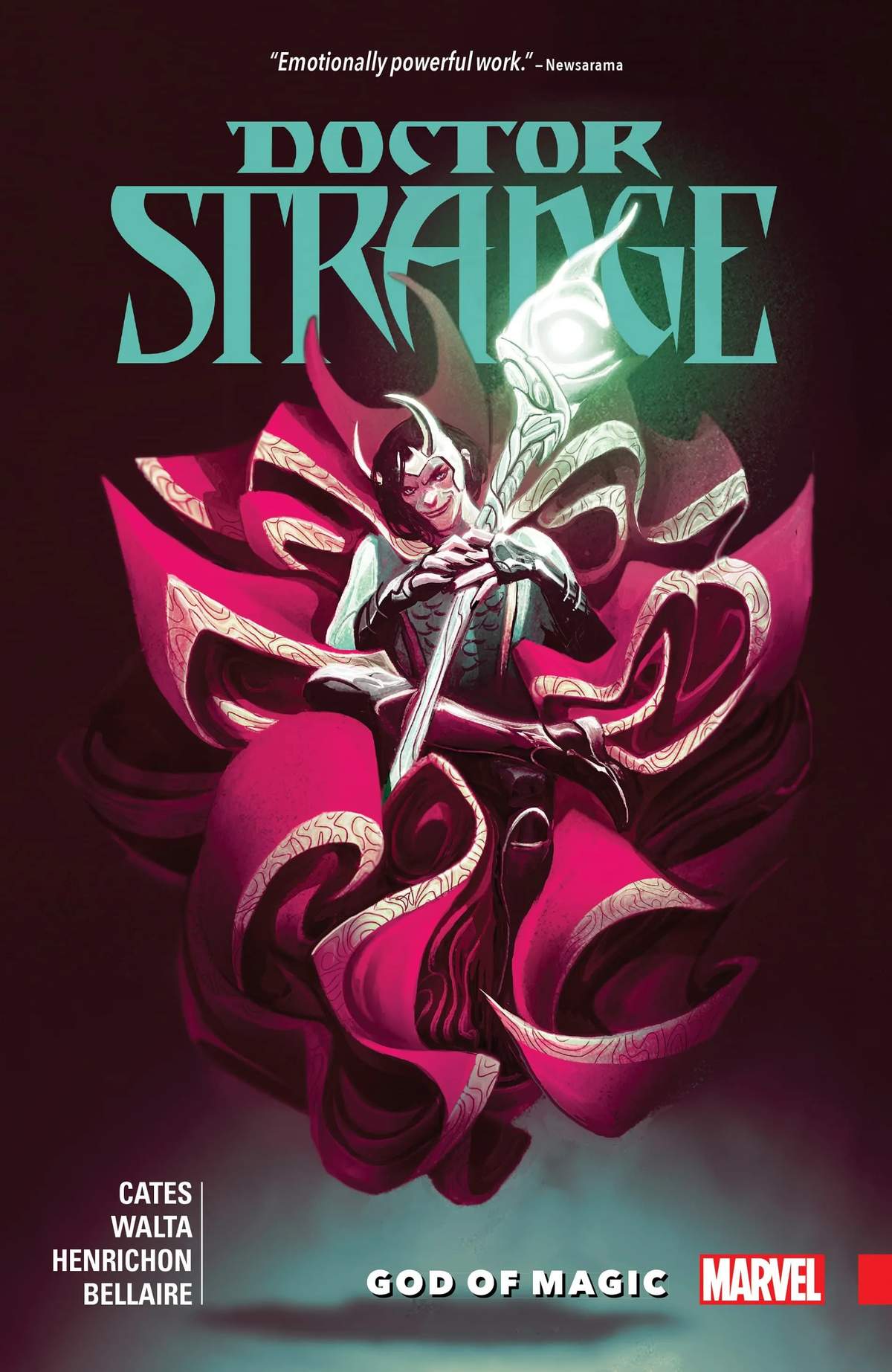 Cover to DOCTOR STRANGE BY DONNY CATES VOL. 1: GOD OF MAGIC.