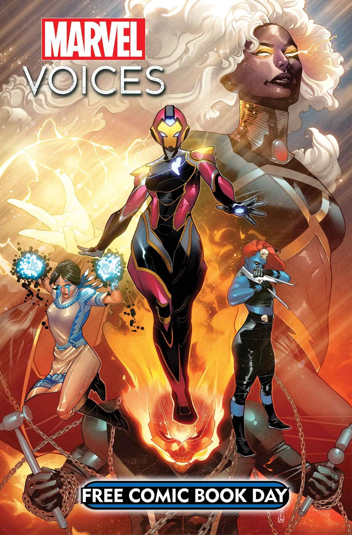 FREE COMIC BOOK DAY 2025: IRONHEART/MARVEL'S VOICES #1 Cover by Edwin Galmon