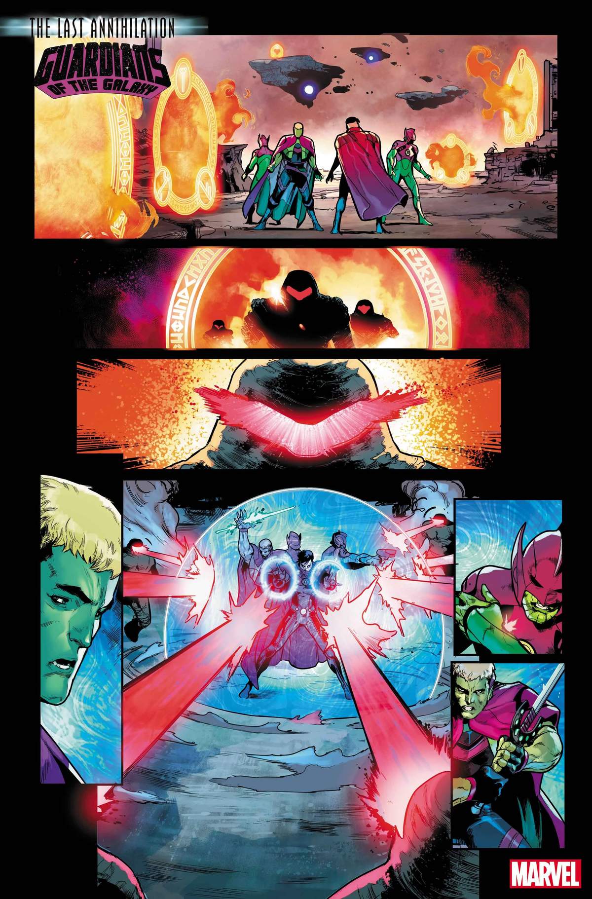 GUARDIANS OF THE GALAXY #16 Interior Artwork by Juan Frigeri and Federico Blee
