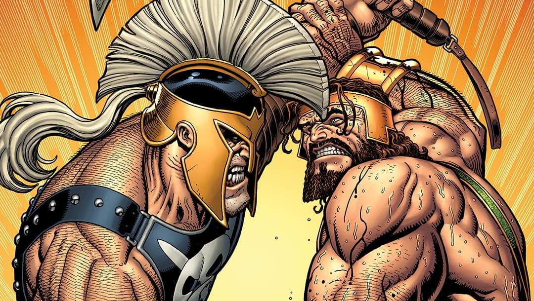 Hercules and Ares fight