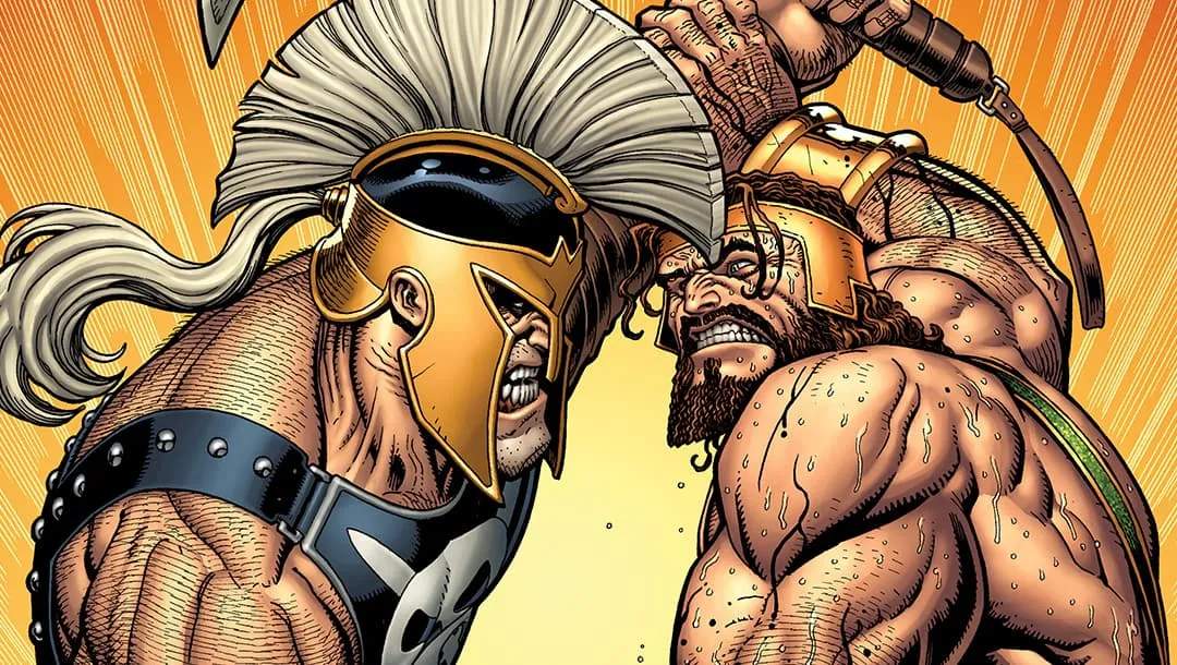 Hercules and Ares fight
