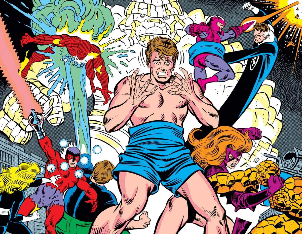 FANTASTIC FOUR (1961) #327 cover by Ron Frenz