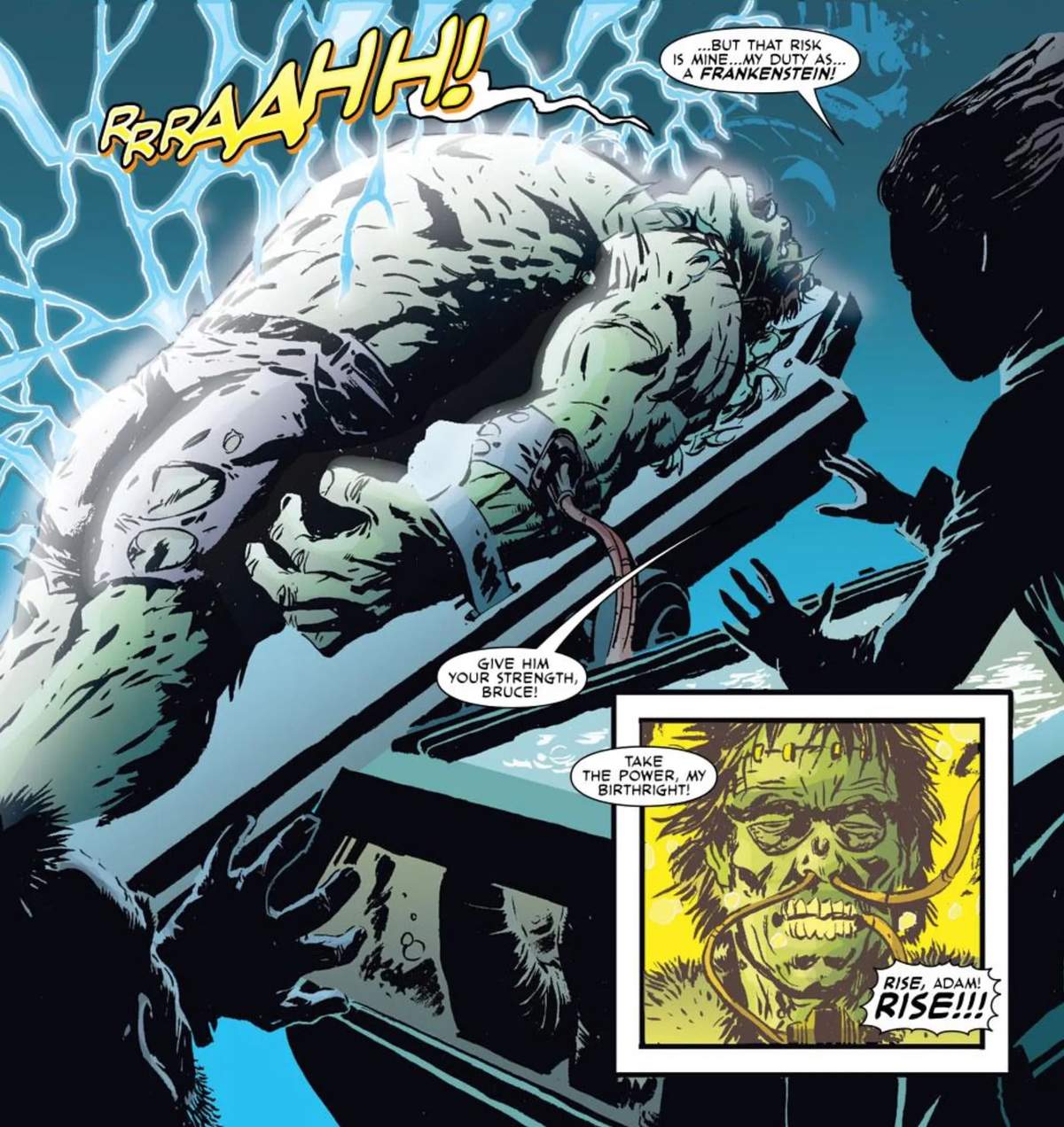 Hulk and Frankenstein's monster