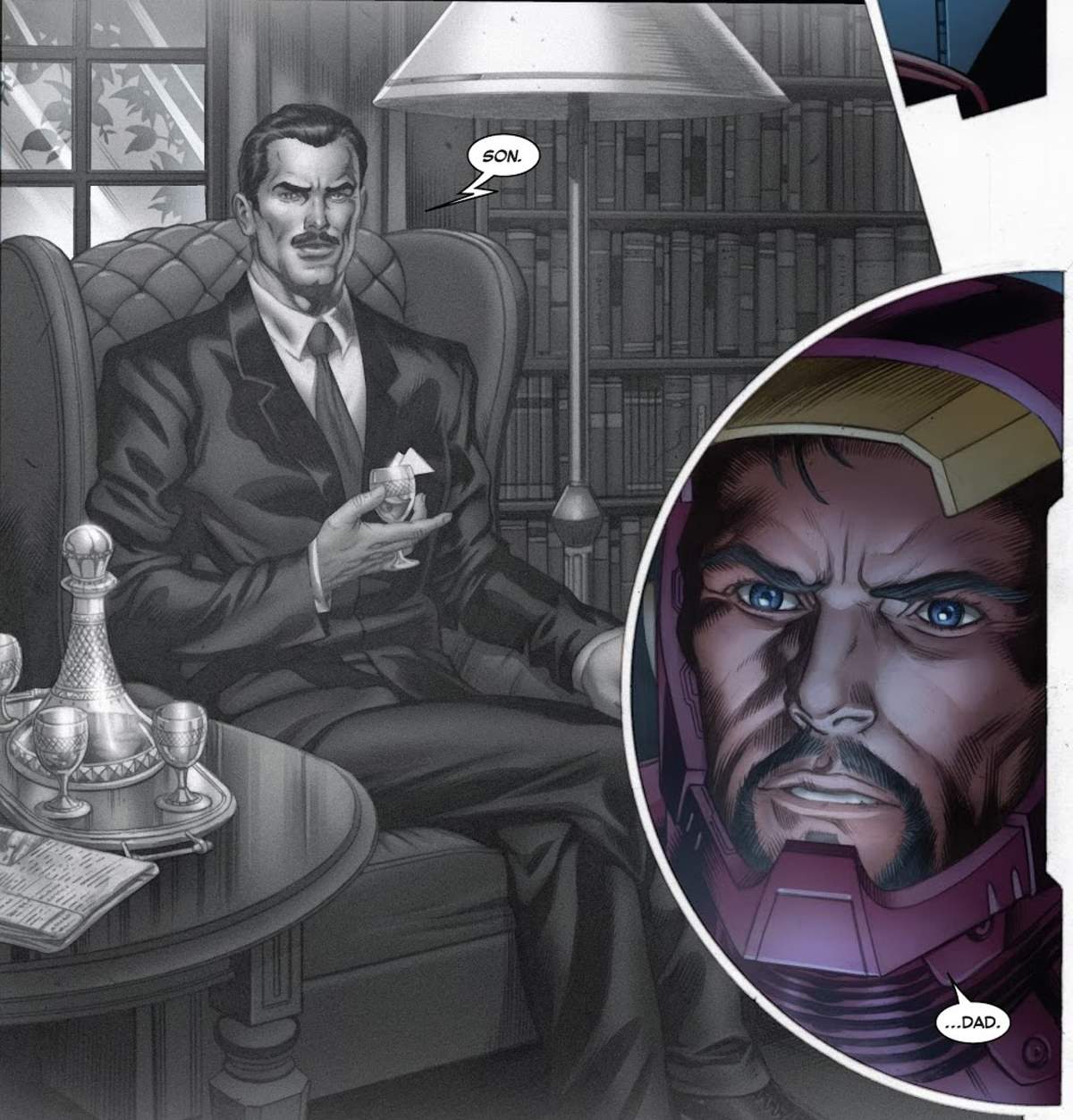 IRON MAN (2012) #9 panels by Kieron Gillen and Greg Land