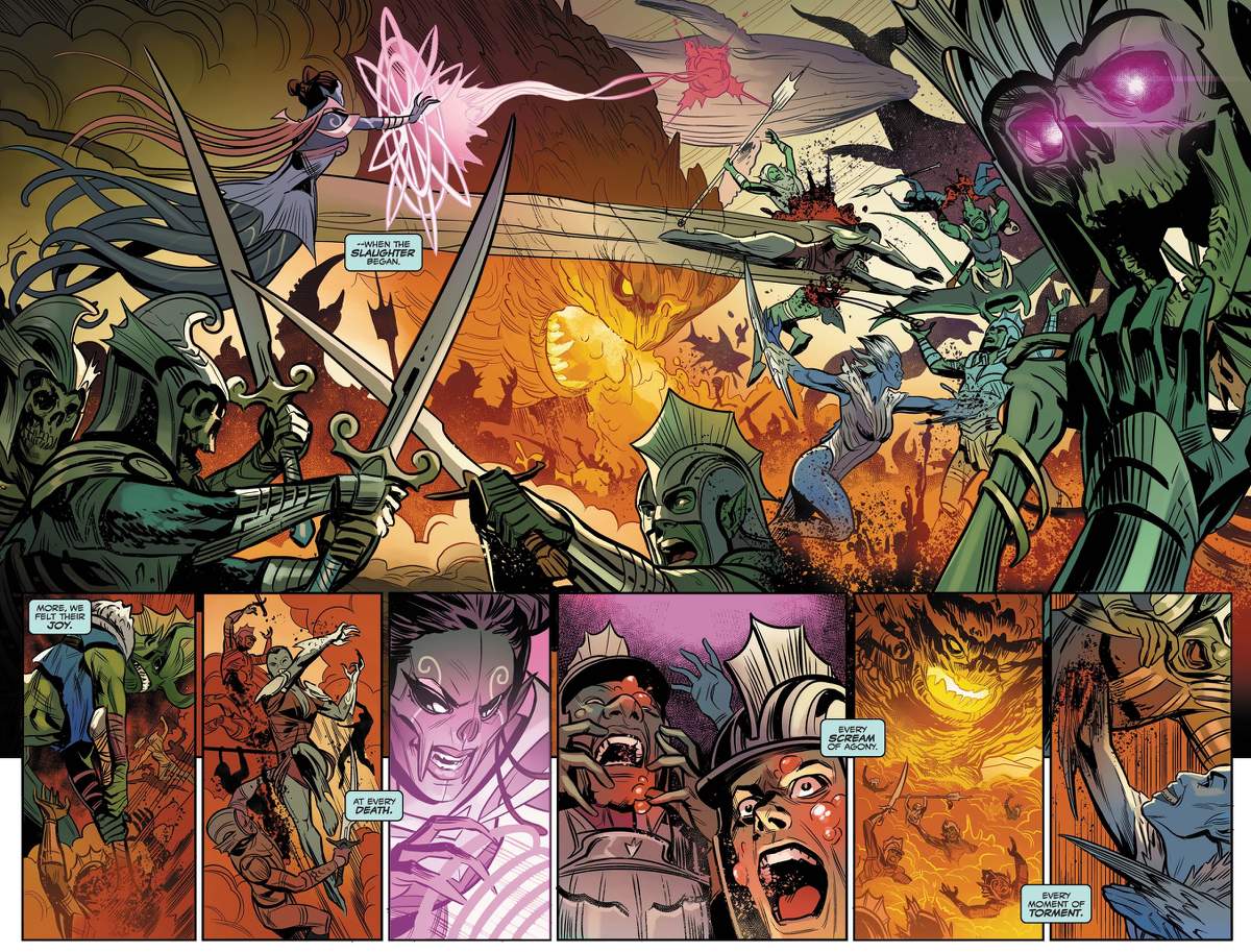 A flashback battle featuring the Black Tide.