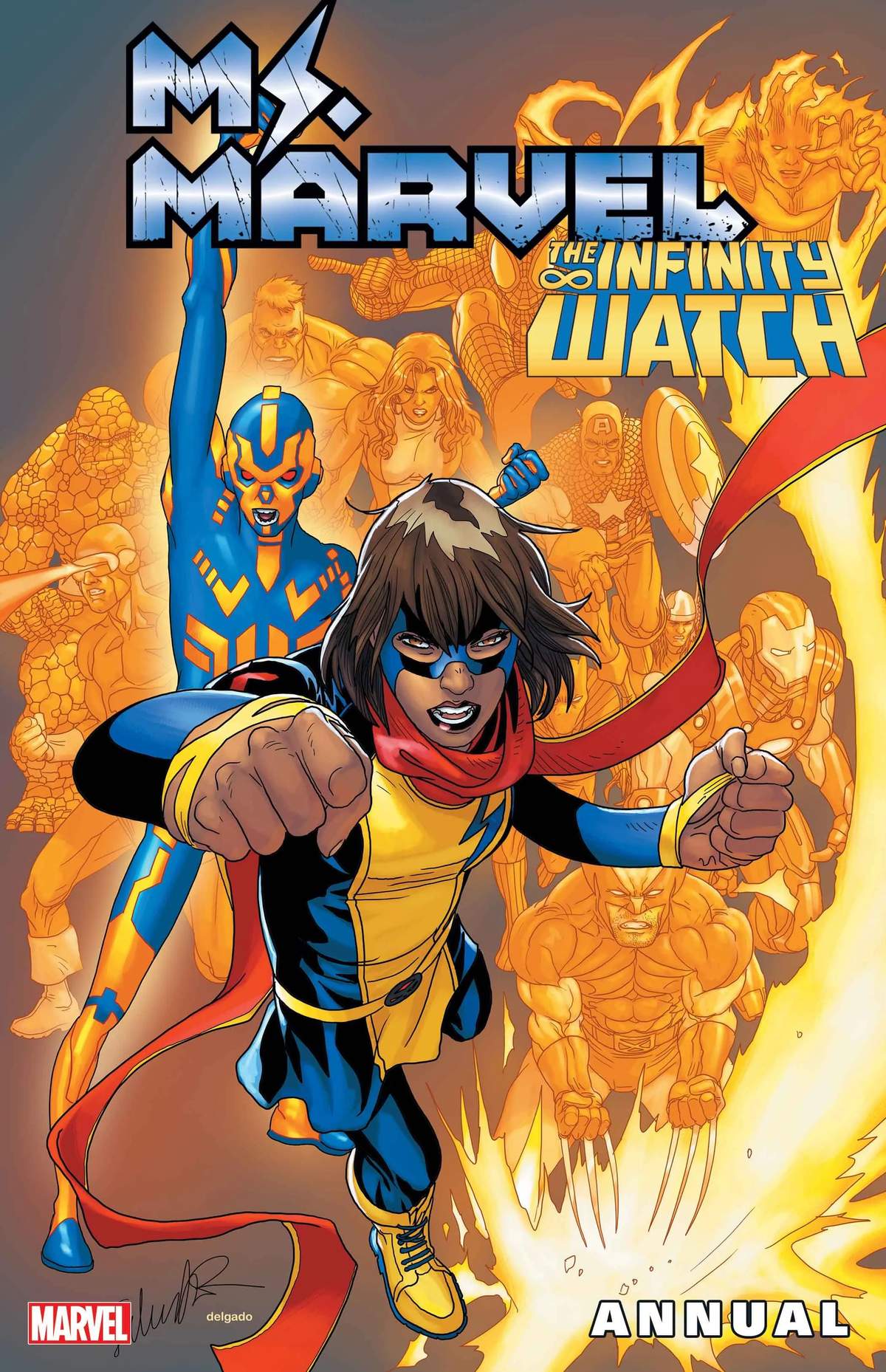 MS. MARVEL ANNUAL #1 cover by Salvador Larroca
