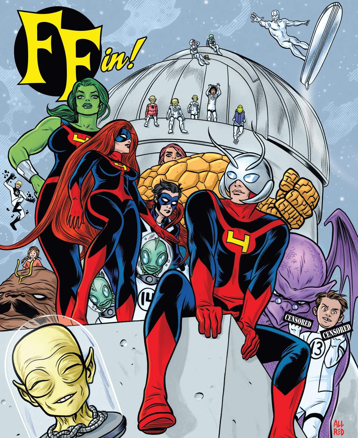 (2012) #16 cover by Mike Allred