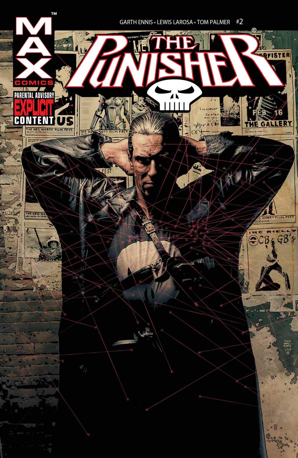 Punisher MAX (2004) #2 cover by Tim Bradstreet