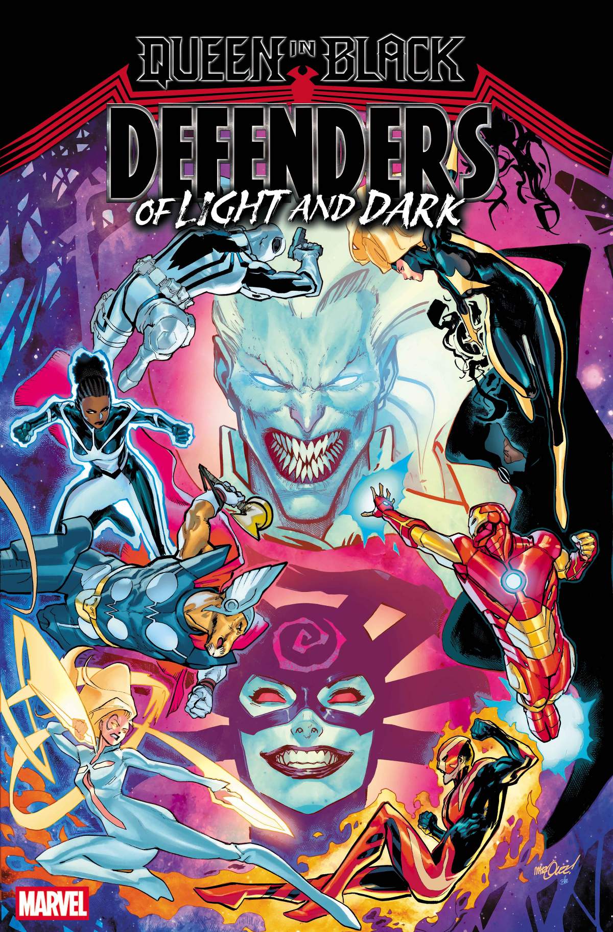QUEEN IN BLACK: DEFENDERS OF LIGHT AND DARK #1 Cover by DAVID MARQUEZ