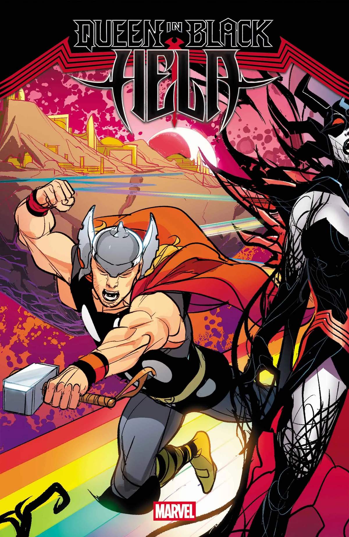 QUEEN IN BLACK: HELA #1 Cover by Pasqual Ferry