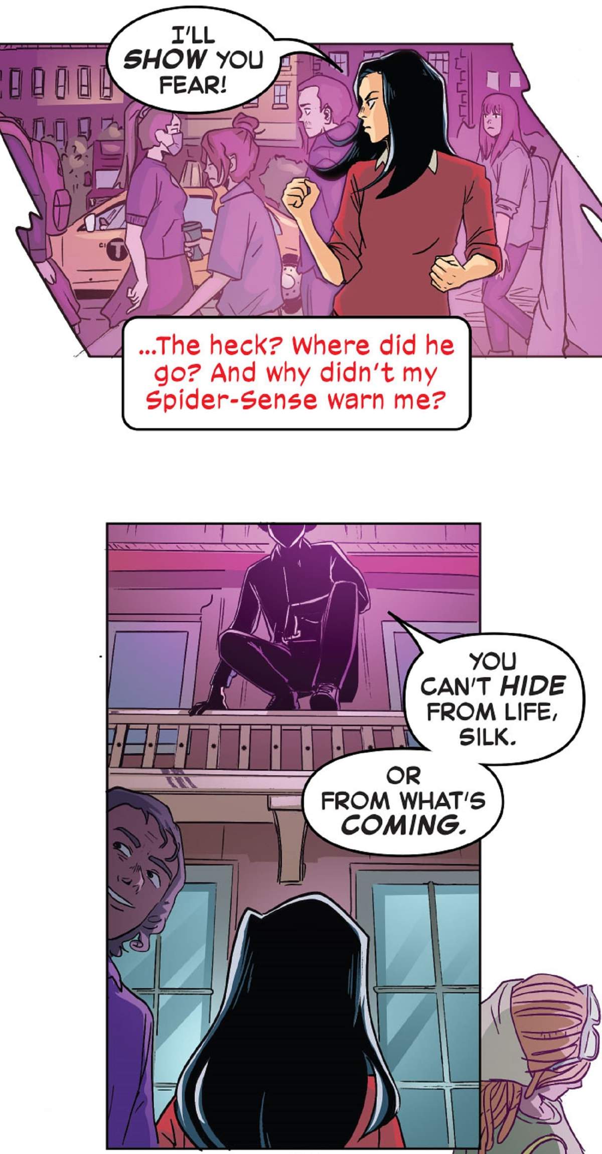 Preview panels from SPIDER-VERSE UNLIMITED INFINITY COMIC #40.