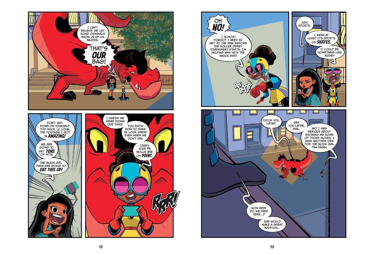 Preview from Moon Girl and Devil Dinosaur: Wreck and Roll!