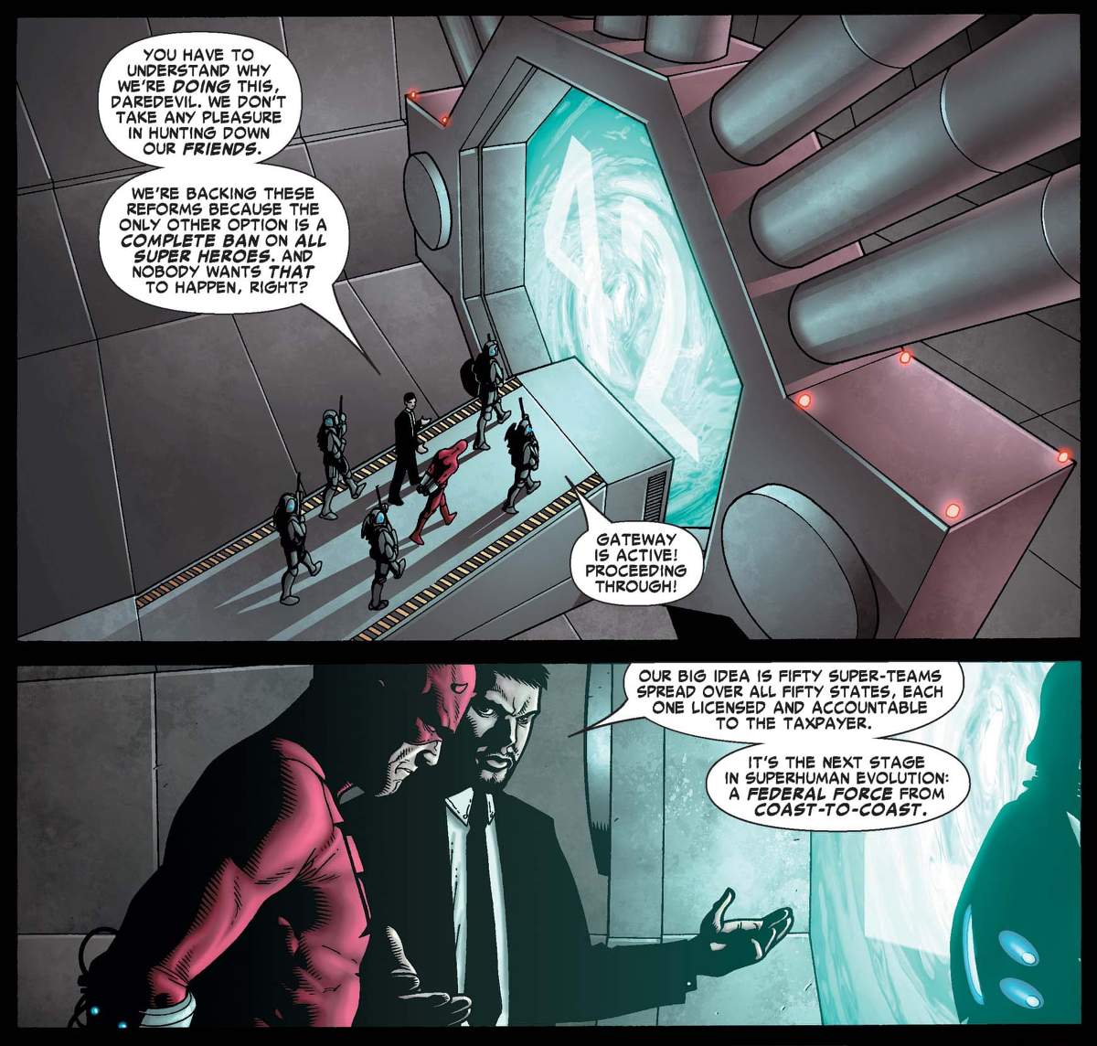 CIVIL WAR (2006) #5 by Mark Millar and Steve McNiven