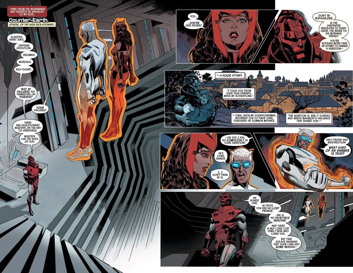 The twins' origin revealed in UNCANNY AVENGERS (2015) #4,