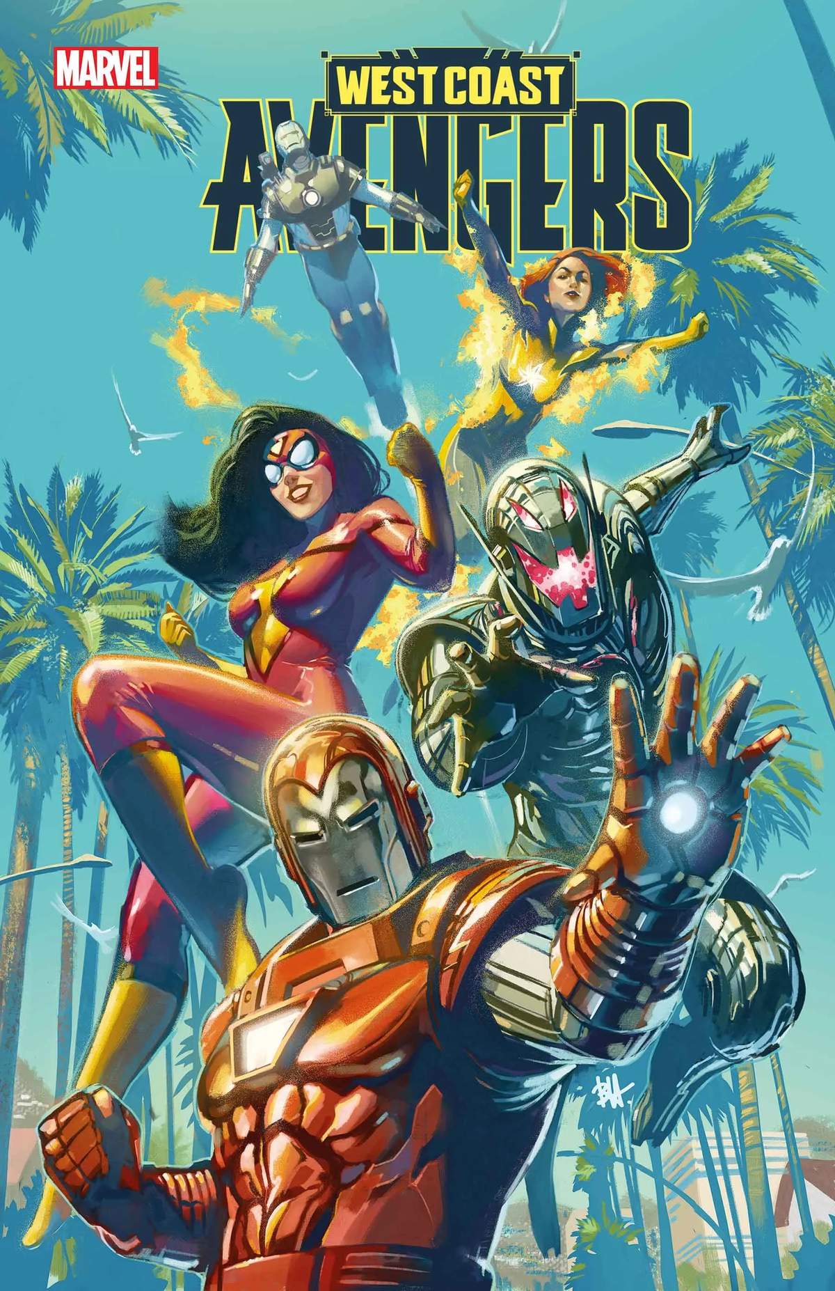 WEST COAST AVENGERS #1 cover by Ben Harvey