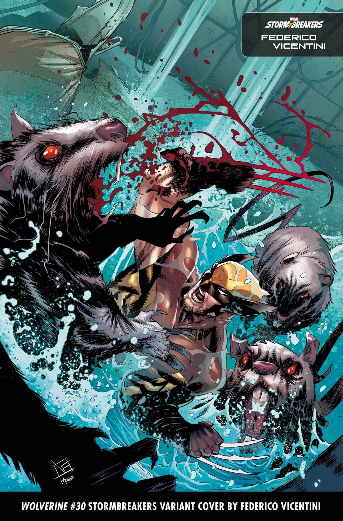 WOLVERINE #30 STORMBREAKERS VARIANT COVER BY FEDERICO VICENTINI