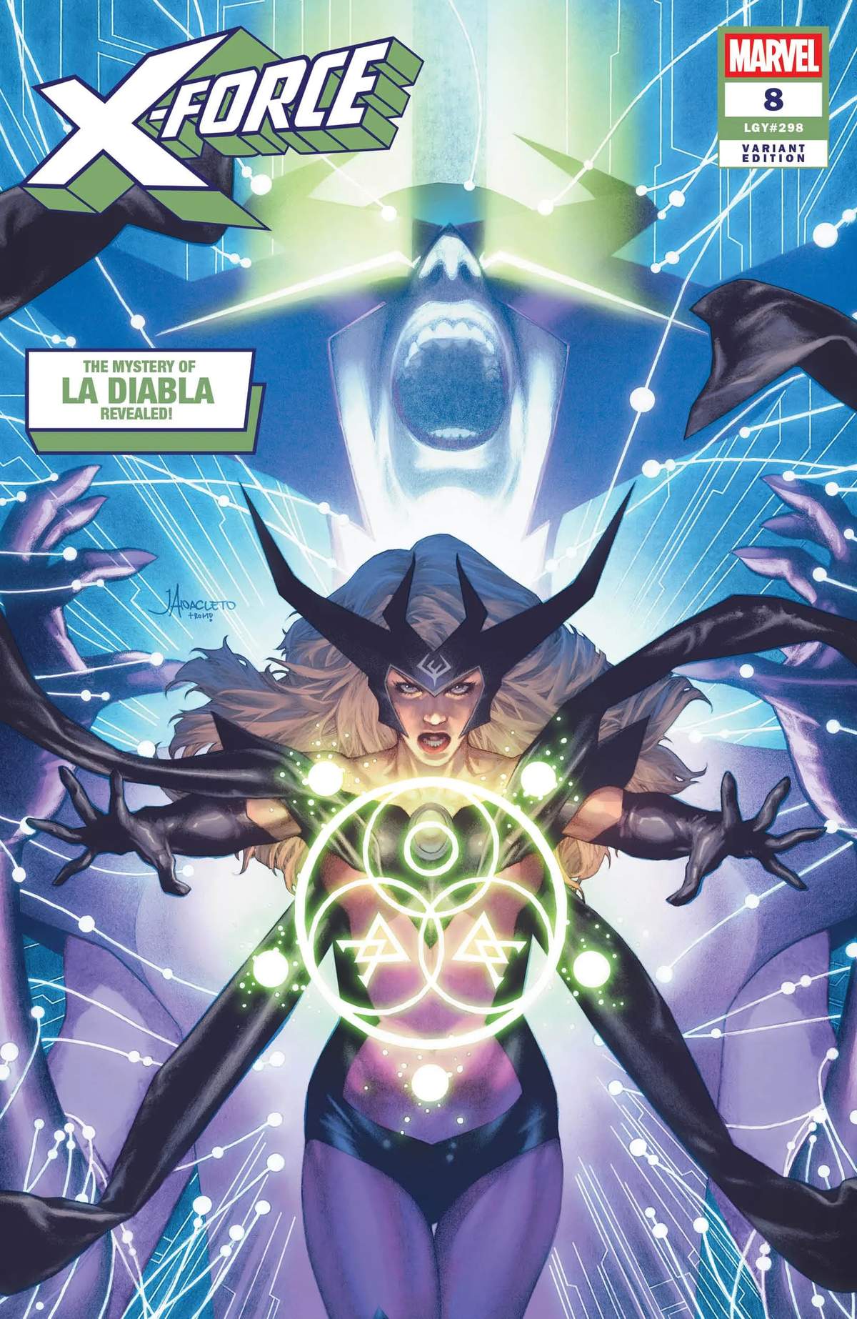 X-FORCE #8 La Diabla Variant Cover by JAY ANACLETO