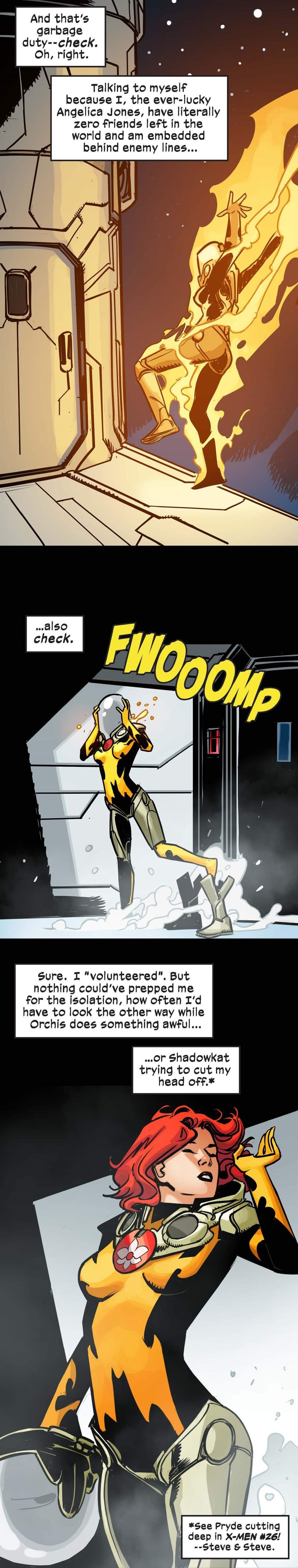 Preview panels from X-MEN UNLIMITED INFINITY COMIC #112.