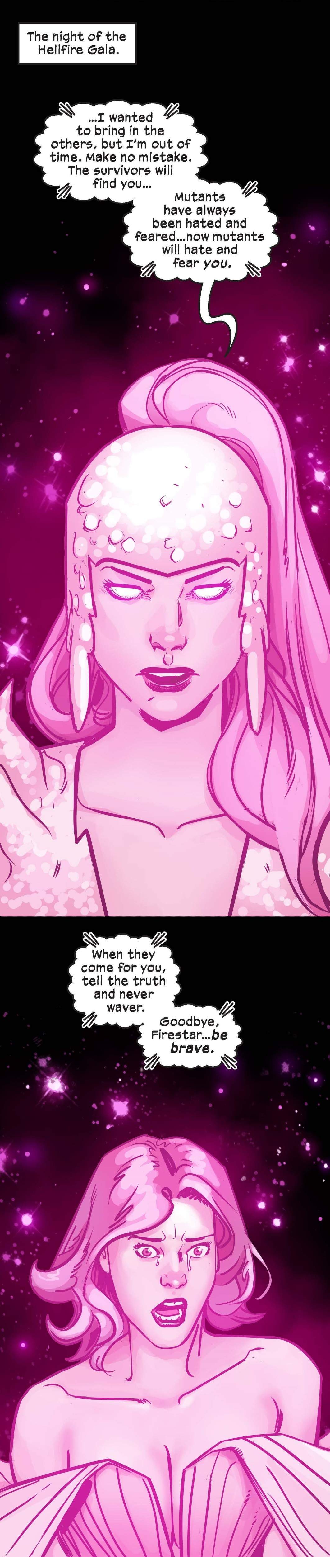 Preview panels from X-MEN UNLIMITED INFINITY COMIC #112.