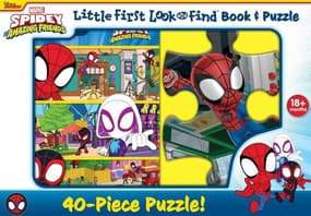 Disney Junior Marvel Spidey and his Amazing Friends: Little First Look and Find Book & Puzzle
