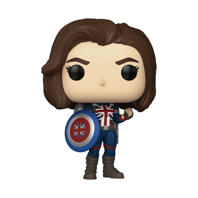 Captain Carter Funko / shop it <a href=https://www.gamestop.com/collectibles/funko/pop/products/funko-pop-marvel-multiverse-madness-dr.-strange-captain-carter-4-in-vinyl-bobblehead/311279.html>here</a>