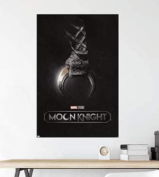 Marvel Moon Knight One Sheet / shop it <a href=https://www.amazon.com/Marvel-Moon-Knight-Teaser-Poster/dp/B09V3B84X1>here</a>