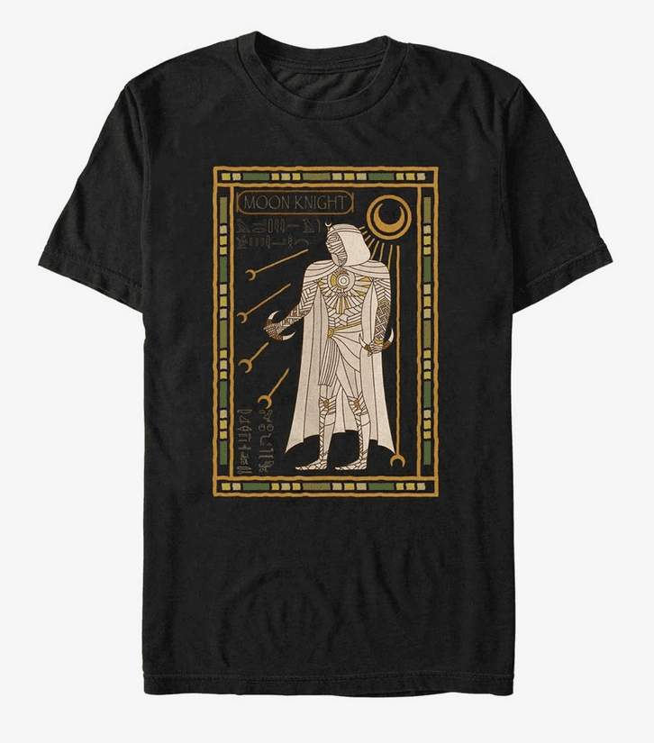 Moon Knight Tarot t-shirt / shop it <a href=https://www.hottopic.com/product/marvel-moon-knight-tarot-knight-t-shirt/18749663.html>here</a>