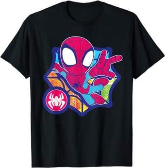 Marvel Spidey and his Amazing Friends Spider-Man Dot Effect T-Shirt