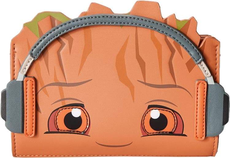 Loungefly Marvel: Guardians of The Galaxy - Groot with Headphones Wallet, Amazon Exclusive