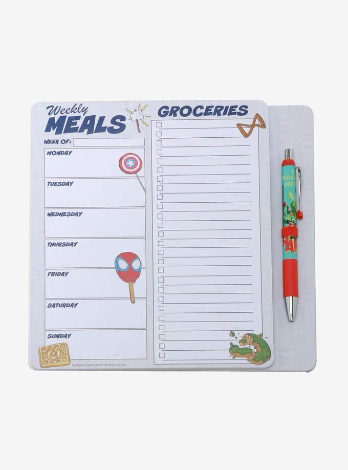 Marvel Eat the Universe Meal Planning Notepad