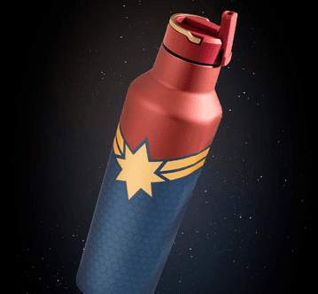 Corkcicle Marvel Sport Canteen Captain Marvel Insulated Water Bottle