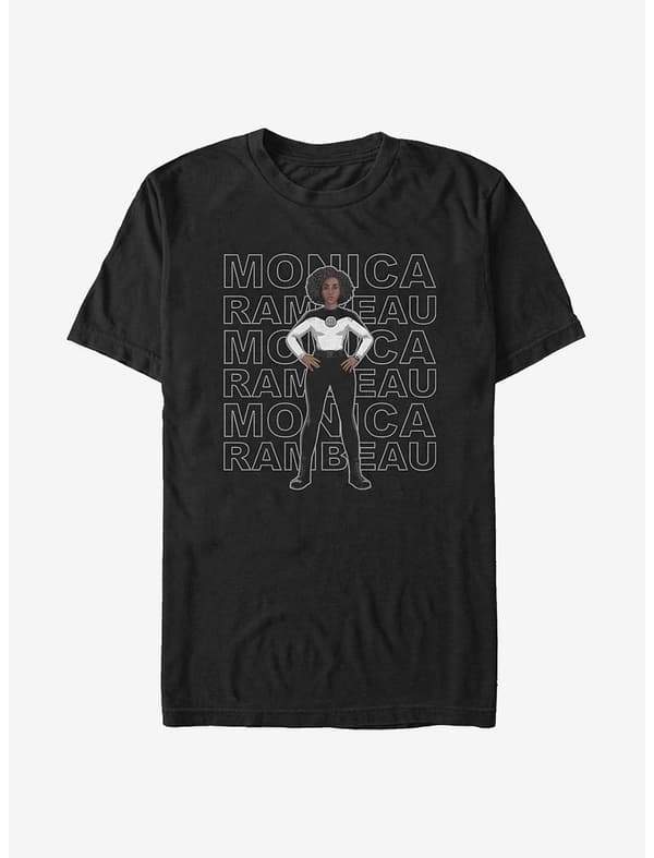 <a href=https://www.hottopic.com/product/marvel-wandavision-s.w.o.r.d-agent-monica-stack-t-shirt/15240814.html>S.W.O.R.D. Agent Monica Stacked T-Shirt</a> / Hot Topic