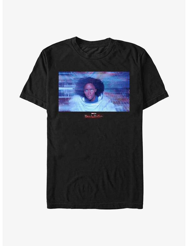 <a href=https://www.hottopic.com/product/marvel-wandavision-glitching-monica-t-shirt/15690733.html>Glitching Monica T-Shirt</a> / Hot Topic