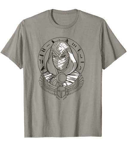 Moon Knight Simple Scarab Poster t-shirt / shop it <a href=https://www.amazon.com/Marvel-Knight-Simple-Scarab-T-Shirt/dp/B09TRZSN67>here</a>