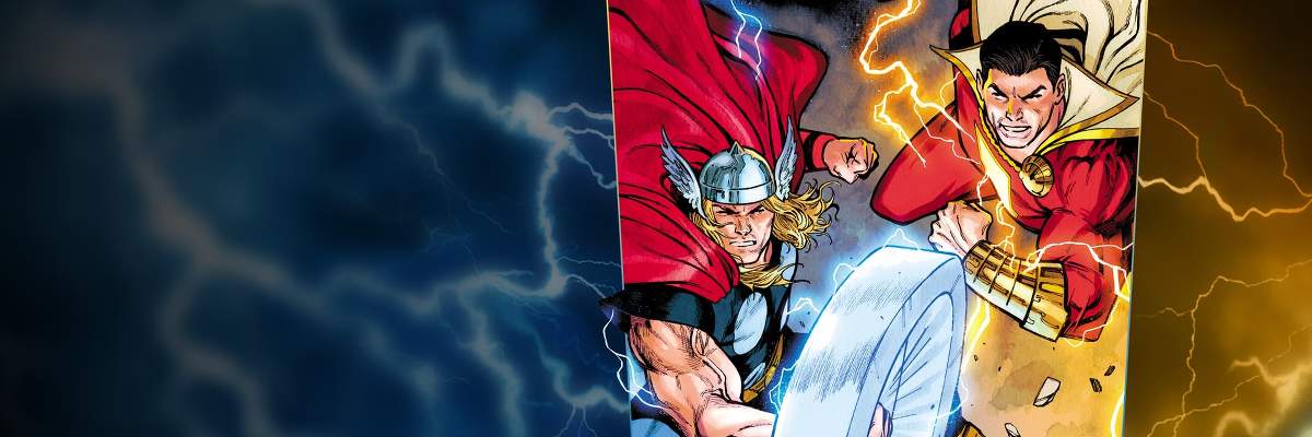 MARVEL/DC THOR/SHAZAM! INFINITY COMIC (2025) #1 cover by Martín Cóccolo