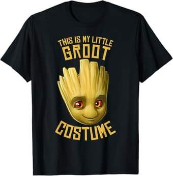 Marvel Guardians of the Galaxy GOTG This Is My Little Groot Costume Halloween T-Shirt