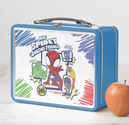 Spidey and his Amazing Friends Crayon Graphic Metal Lunch Box