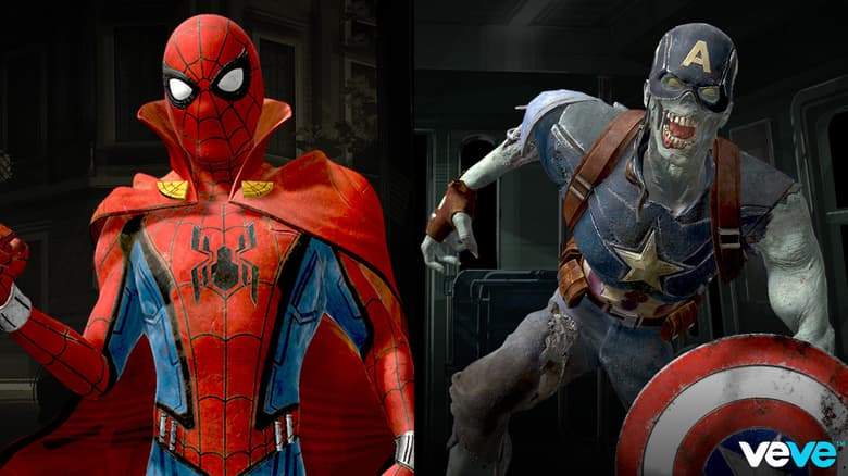 Marvel Zombies Continue Their Invasion on VeVe with Zombie Captain America and Zombie Hunter Spider-Man 