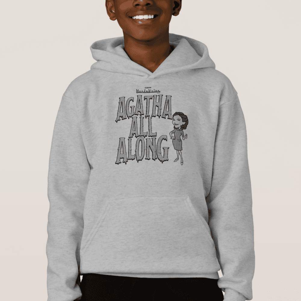 <a href=https://www.zazzle.com/agatha_all_along_hoodie-235992953740704829>’Agatha All Along’ Youth Hoodie</a> / Zazzle