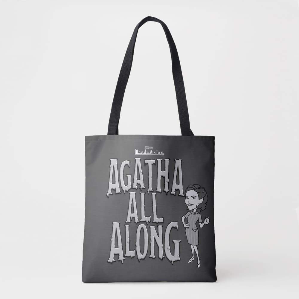 <a href=https://www.zazzle.com/agatha_all_along_tote_bag-256811081980985402>’Agatha All Along’ Tote Bag</a> / Zazzle