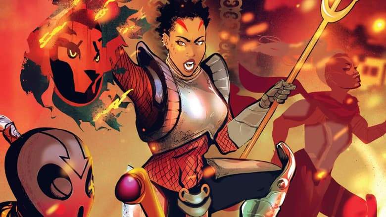 BLACK PANTHER: WORLD OF WAKANDA (2016) #5 cover by Afua Richardson