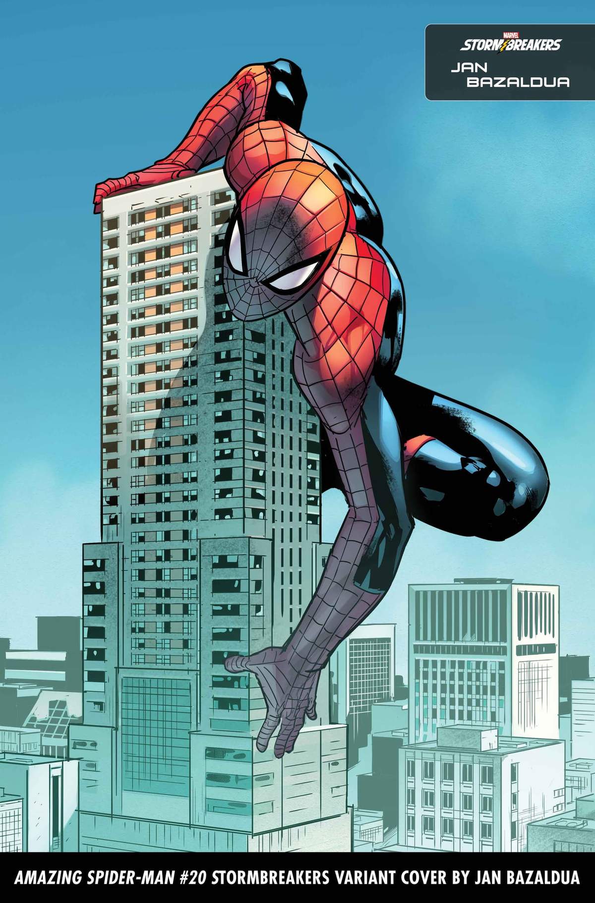 AMAZING SPIDER-MAN #20 STORMBREAKERS VARIANT COVER BY JAN BAZALDUA