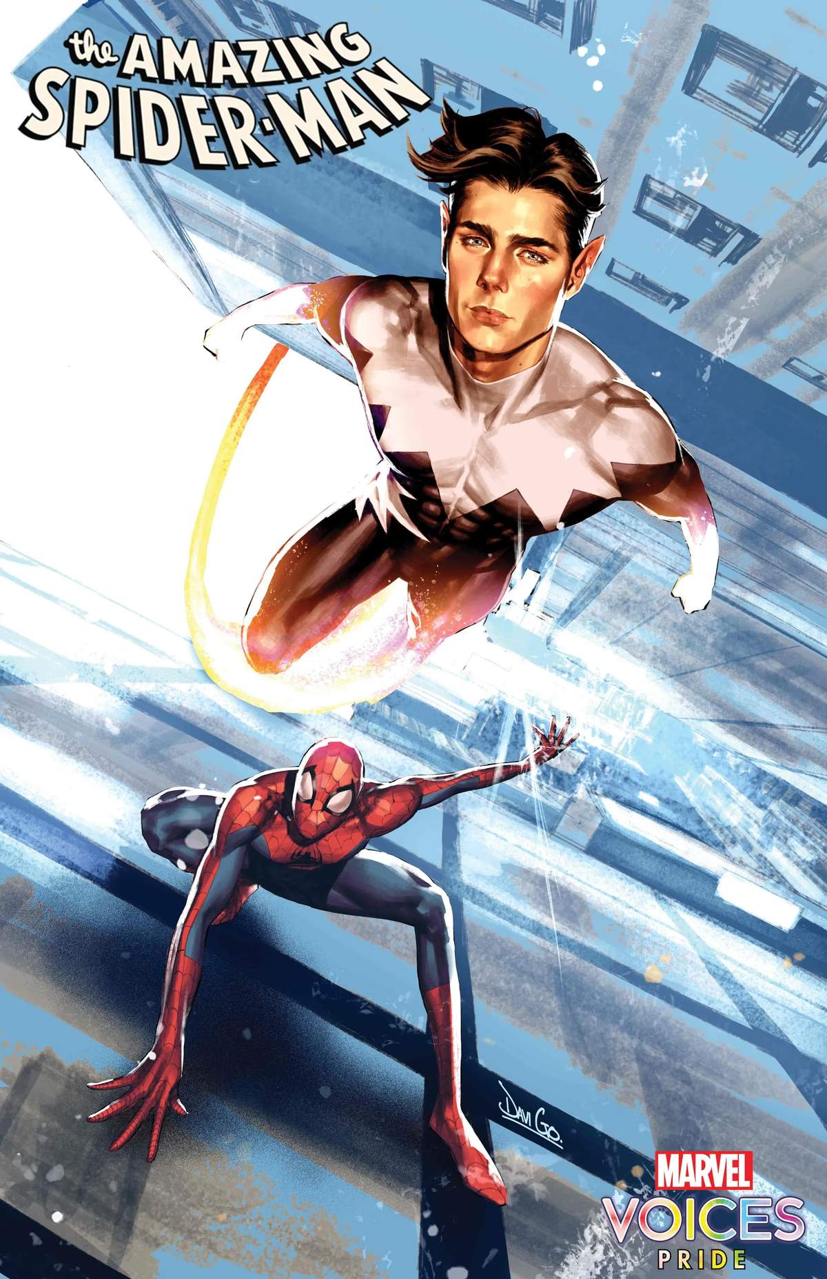 AMAZING SPIDER-MAN #52 PRIDE ALLIES VARIANT COVER BY DAVI GO 