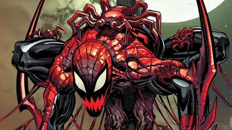 Peter Parker Becomes Spider-Carnage in the Final Issues of 'Amazing Spider-Man/Venom: Death Spiral'