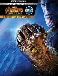Avengers: Infinity War Movie Best Buy Exclusive 4K UHD SteelBook