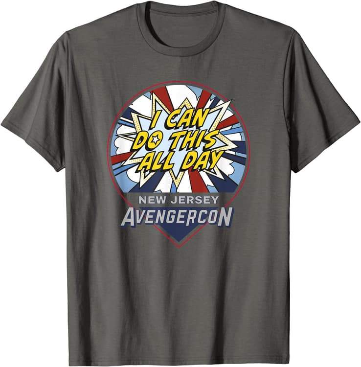 I CAN DO THIS ALL DAY t-shirt / shop it <a href=https://www.amazon.com/Marvel-This-Avengercon-Poster-T-Shirt/dp/B09YT49C3B>here</a>