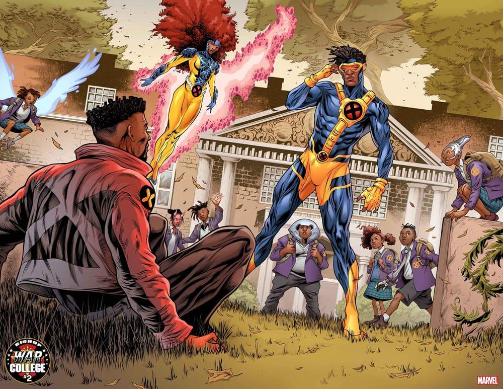 Preview page to BISHOP: WAR COLLEGE #2 by Sean Damien Hill, Victor Nava, and Espen Grundetjern.