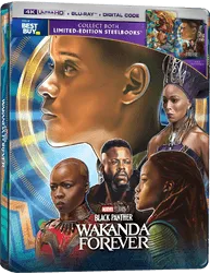 Marvel Studios' Black Panther: Wakanda Forever Movie Buy Now Purchase Best Buy Limited-Edition Collectible Steelbook (Wakanda Edition)
