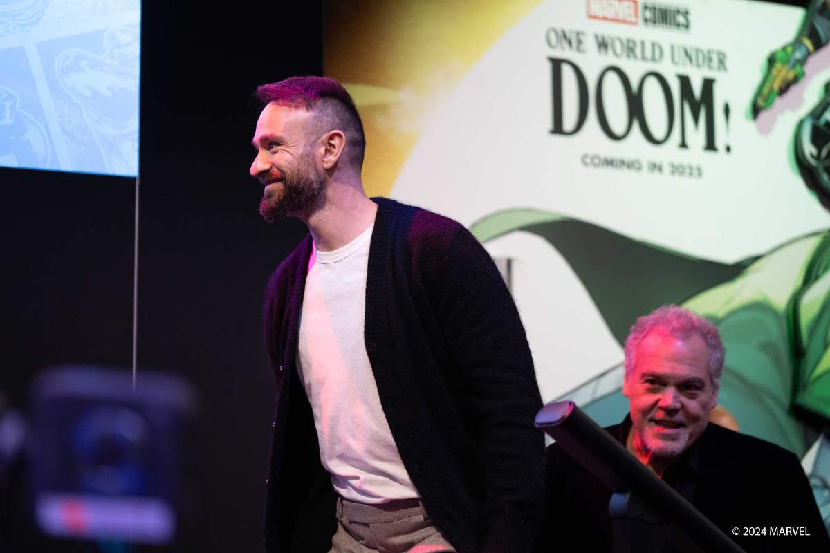 'Daredevil: Born Again' stars Charlie Cox and Vincent D'Onofrio at NYCC 2024