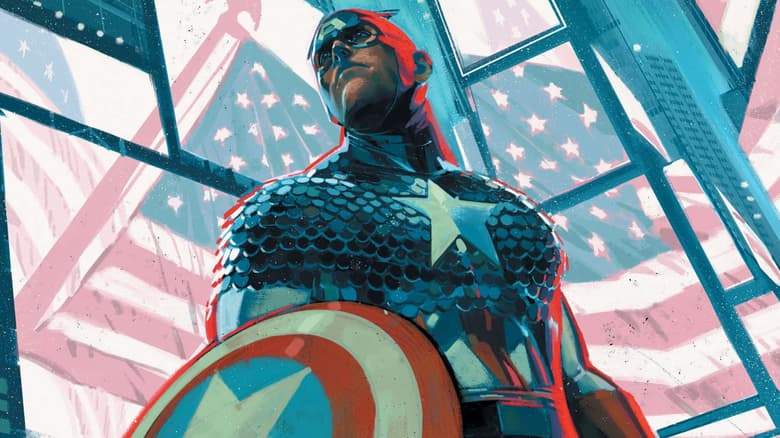 CAPTAIN AMERICA (2025) #1 cover by Ben Harvey